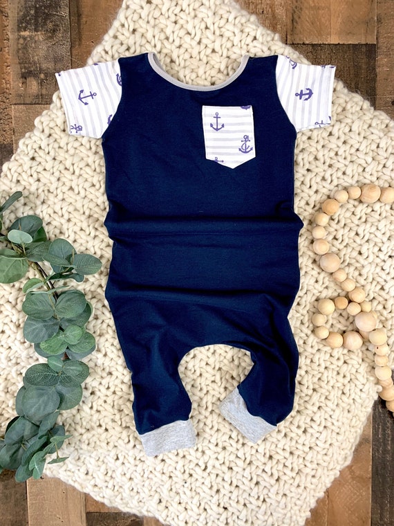 baby boy anchor outfit