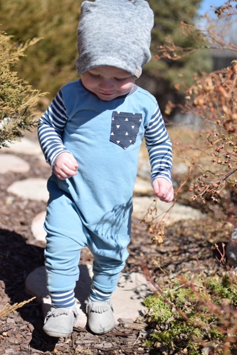 Baby blue romper Toddler blue romper Baby boy coming home Etsy