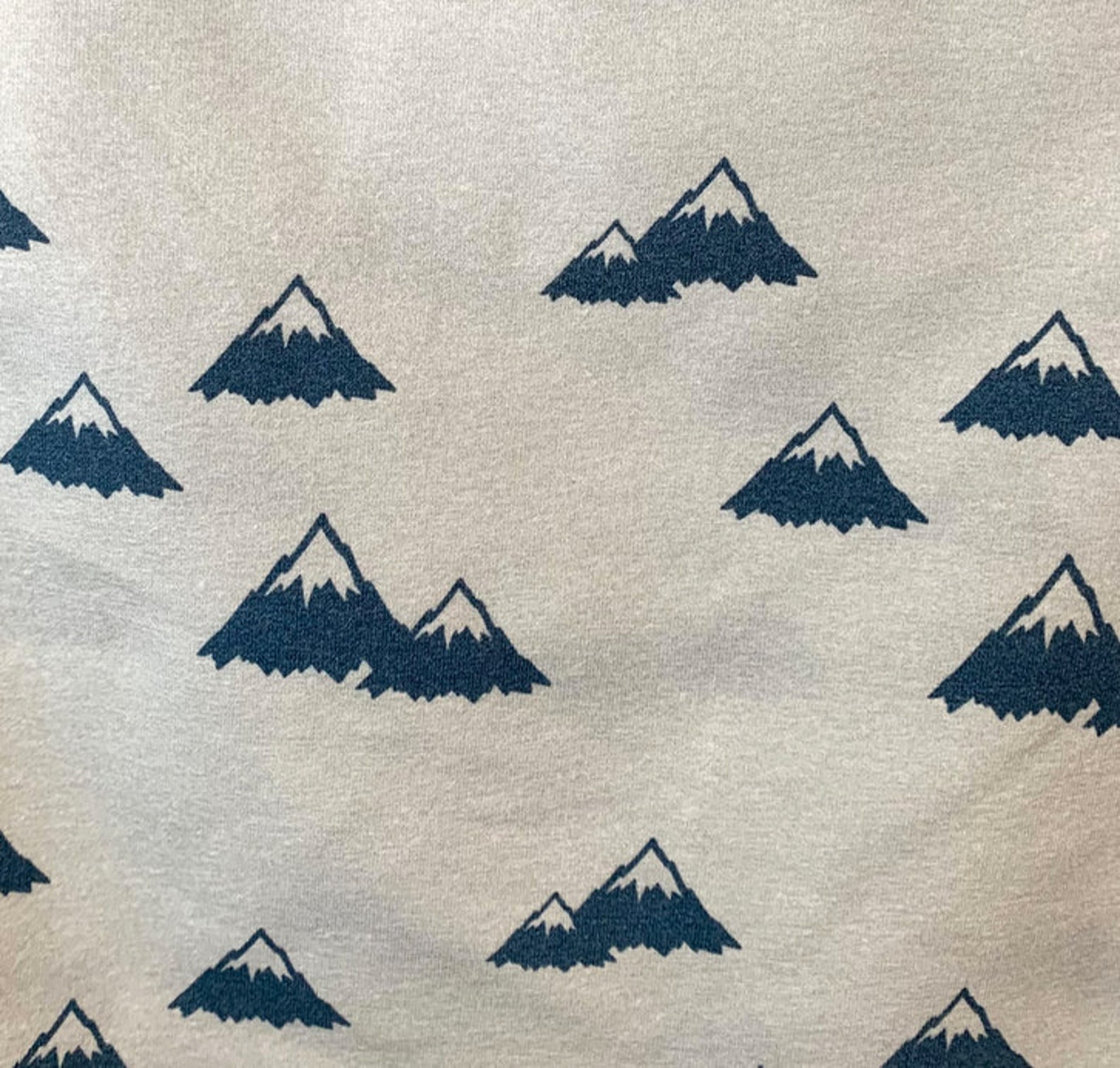 Little arrow deign grey and navy mountain jersey knit fabric | Etsy