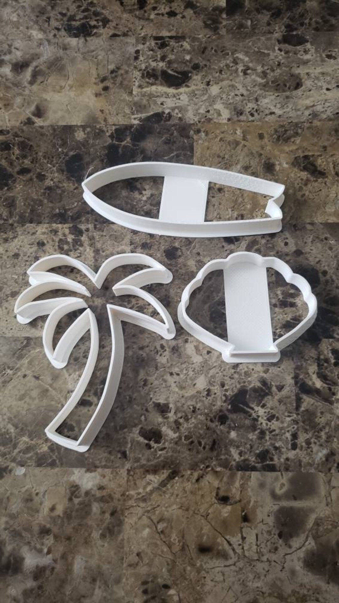 Set of 3 Beach Cookie Cutters Etsy