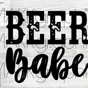 Beer babe SVG