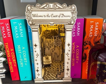 DIY ACOTAR Inspired Book Nook Kit | Fantasy Book Nook | Velaris Inspired Book Nook | Gift for book lover | Bookshelf Trinket