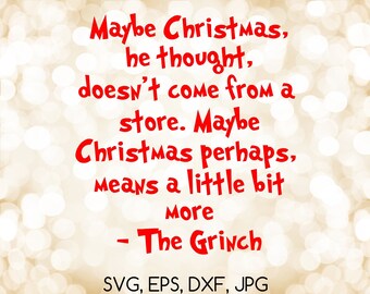Download Grinch quote svg | Etsy