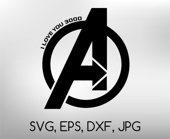 Download Avengers Love You 3000 Svg Eps Dxf Jpg Digital Cut File Etsy