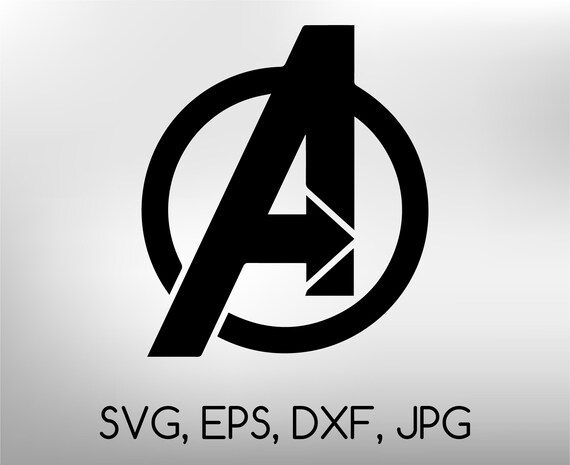 Download Avengers Logo Svg Eps Dxf Jpg Digital Cut File For Etsy