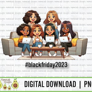 Black Friday, Black Friday Shopping, Shopping | DIGITAL DOWNLOAD | Hi-Res PNG | Sublimation | Waterslide