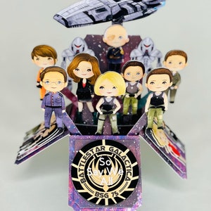 Battlestar Galactic Inspired Box Card