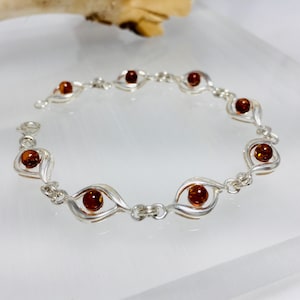 Baltische Amber Armband, Bernstein, Amber Stone, Amber Link Armband, Amber Sieraden, Amber Gift, Vrouwen Amber Sieraden, Unieke Amber Sieraden,