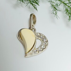 Small Amber Heart Pendant,Silver and Amber Heart,Butterscotch Amber Heart,Yellow Bernstein Heart Pendant,Amber Jewelry,Decorated Amber Heart