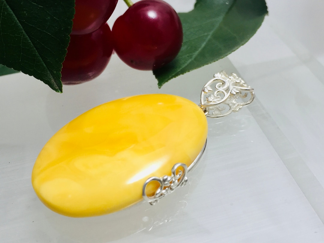 Dije De Ámbar Auténtico Y Plata Ley / Sol / Regalo Ideal / 3 | Envío Gratis