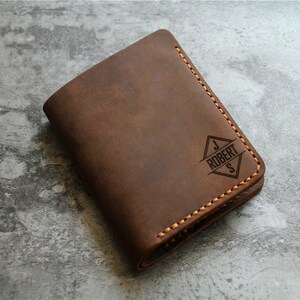 Personalizado grabado hombres cartera de cuero genuino para hombres regalo novio regalo padrinos regalo regalo regalo regalo regalo