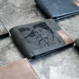 Personalisierte Foto graviert Brieftasche. Foto auf Brieftasche . Geschenk für Freund. von Freundin . Geschenk für Liebhaber. Weihnachtsgeschenk. Herren Geldbörse
