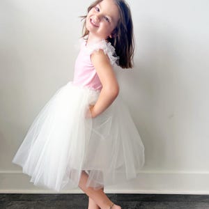 Ballet Style Tulle Dress | Handmade Girls Special Occassion Dress| Everyday Dress | Comfortable Cotton  Dress | Play Dress | Casual Dress