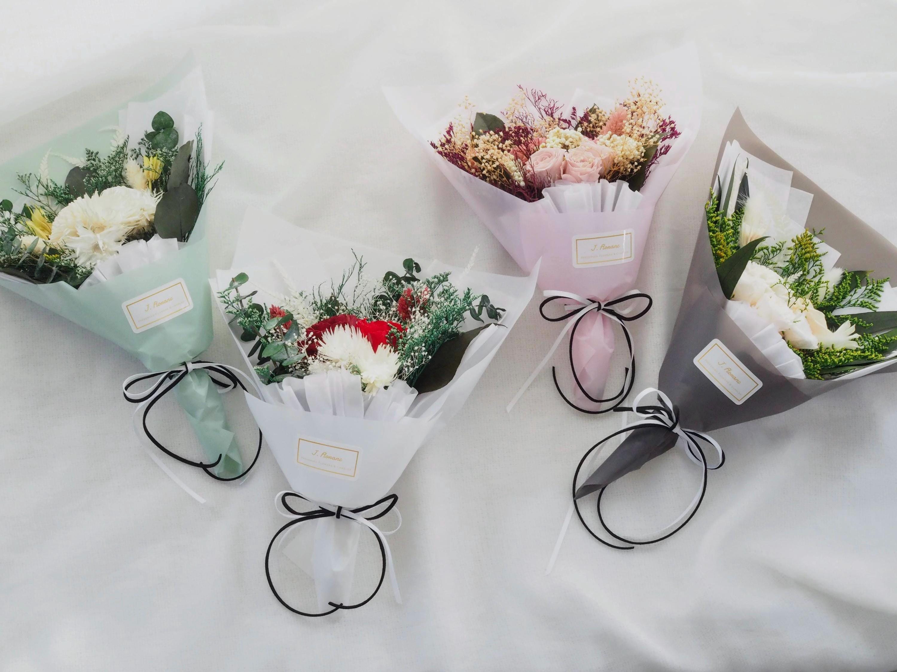 Preserved Flower Bouquet, Eternal Rose Bouquet, Mother's Day Gift