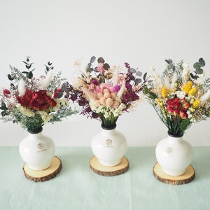 Flor seca, flor preservada, flor selvagem, presente para ela, decoração de flores, arranjo de flores, decoração para casa, decoração de mesa, buquê feito à mão