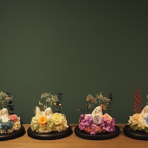 Mutter Mary Kuppel, Mutter Mary Statue, erhaltene Blume, Glaskuppel, Wohnkultur, religiöses Dekor, Gebetsraumdekor, katholisches Geschenk, handgemacht