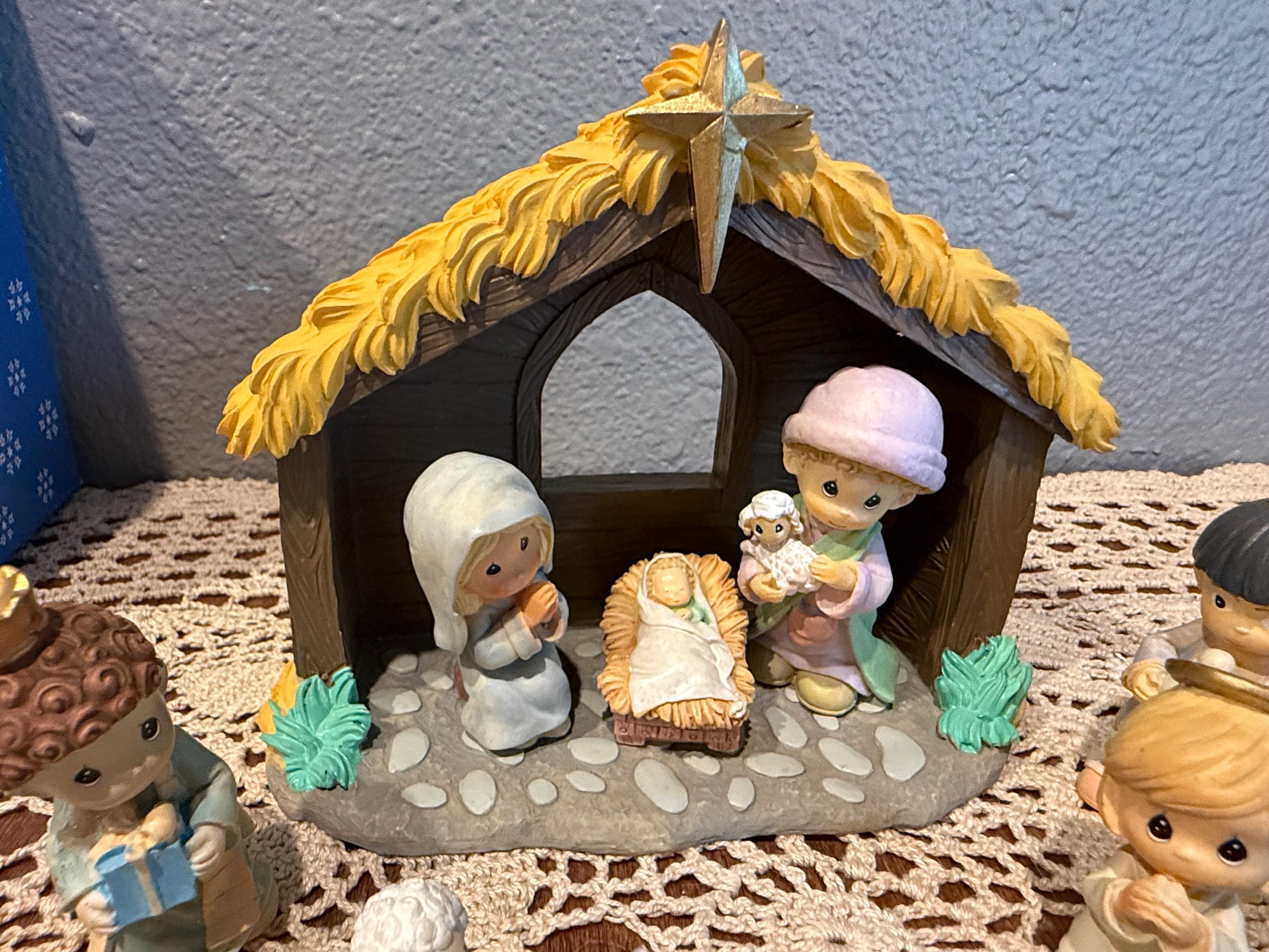 エネスコ　プレシャスモーメント　ヴィンテージ クリスマス 人形セット Precious Moments Nativity Set Vintage - Etsy