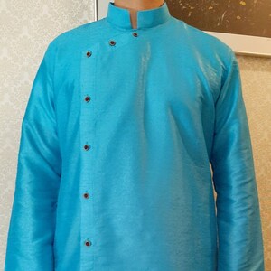 Men Kurta Churidar set men's kurta pajama Indian Wear Desi wear Party Wear Pakistani wear salwar Kameez Men party wear men wear Blue kurta set