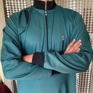 IElegant Designer men thobe Islamic muslim religious clothing / long robes for Men / arabic Jubbah  kaftan for men Ramadan gift men clothing