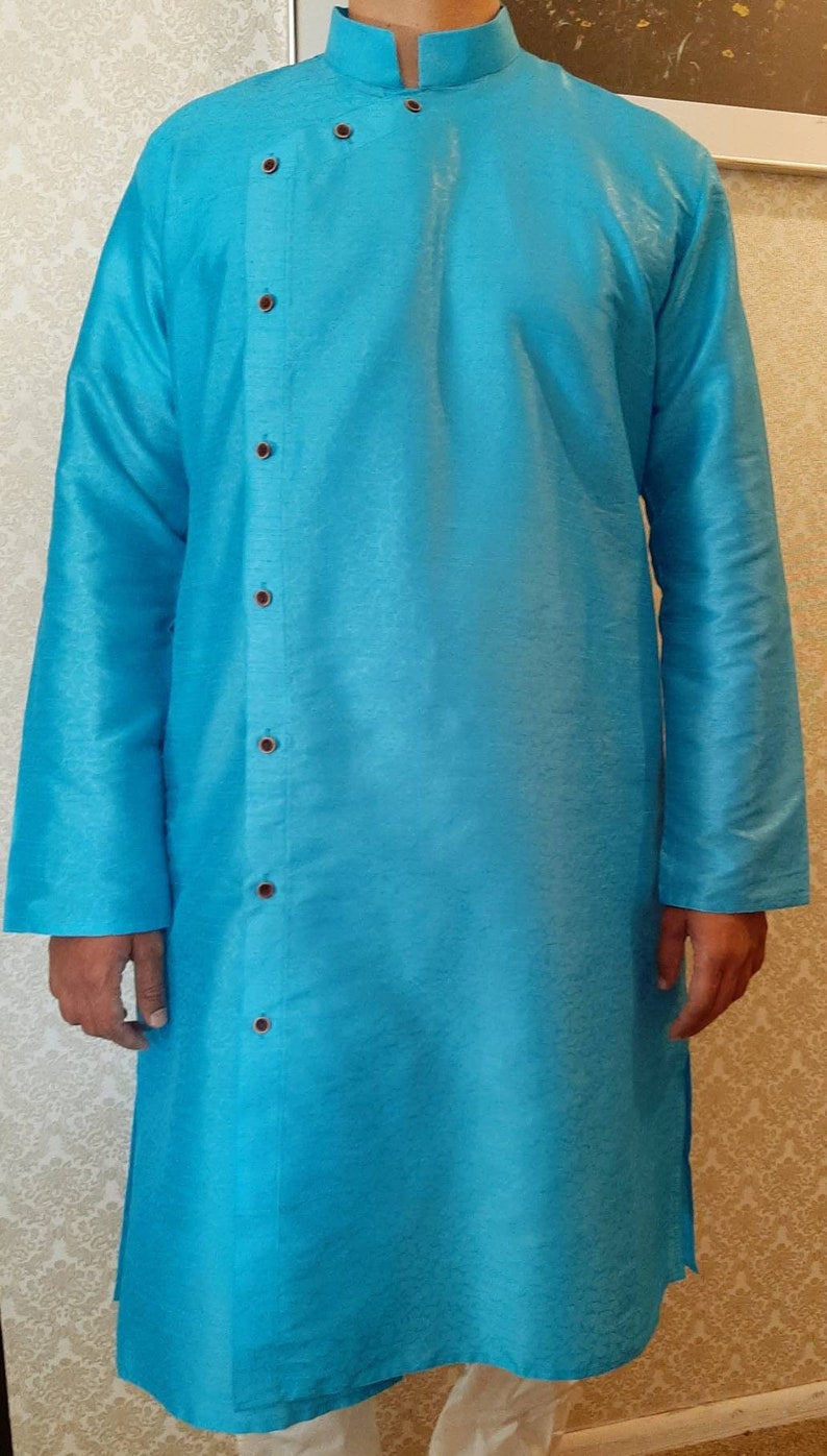 Men Kurta Churidar set men's kurta pajama Indian Wear Desi wear Party Wear Pakistani wear salwar Kameez Men party wear men wear Blue kurta set