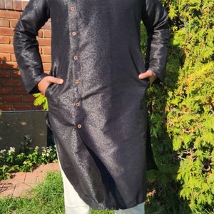 Men Kurta Churidar set men's kurta pajama Indian Wear Desi wear Party Wear Pakistani wear salwar Kameez Men party wear men wear image 3