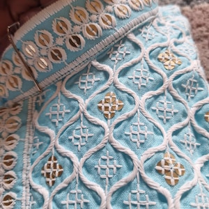 Conjunto de pijama Chikankari kurta para hombre para fiestas religiosas y de bodas, conjunto de kurta para hombres étnicos indios, pijama kurta hecho a mano, salwar Kameez para hombres blue kurta set