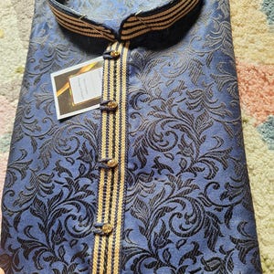 Men Kurta Pajama Set Perfect for Festivals and Special Occasions / embroidered Kurta for men, Indian wedding wear, traditional salwar kameez image 2