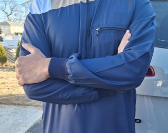 Thobe para hombre, Jubbah árabe musulmán islámico, atuendo de Oriente Medio, Thobes de diseñador elegante, ropa musulmana