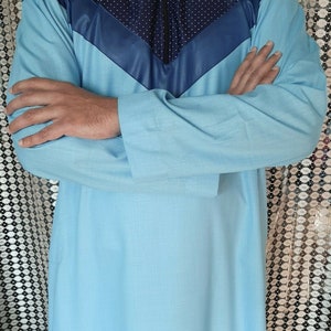 IElegant Designer hoodie Islamic muslim long thobes for men / robes for religious prayer gathering / Ramadan gifts for men's / kandora robes