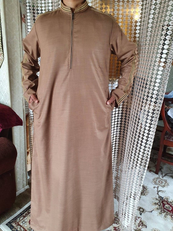 Hooded Designer Thobes,thobe,Arabic wear,Islamic clothing,jubba,kaftan,I.elegant 