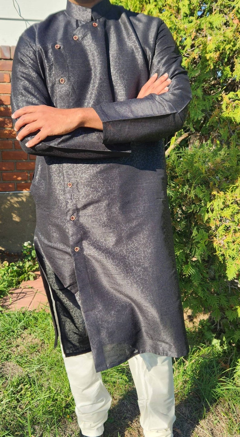 Men Kurta Churidar set men's kurta pajama Indian Wear Desi wear Party Wear Pakistani wear salwar Kameez Men party wear men wear image 5