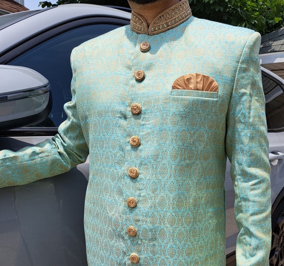 Men Sherwani, Kurta Pajama, Cross Cut Sherwani, Indian Wear, Desi wear, Party Wear, Pakistani wear, salwar Kameez, Men party wear, men wear