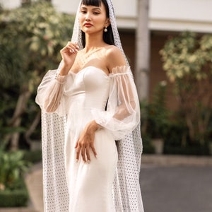 Detachable Bridal Long Sleeves, Lace Wedding Dress Sleeves Detachable, Bridal Sleeves Detachable, Detachable Bridal Straps / Sleeves 140