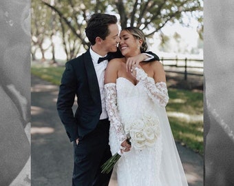 Custom Detachable Sleeves, Wedding Dress Sleeves, Bridal Long Sleeves  /  Sleeves Nancy