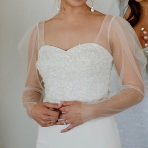 Abnehmbare Ärmel für Brautkleid, abnehmbare Ärmel für Brautkleid, ansteckbare Braut lange Ärmel / &quot;Artikel 280&quot;