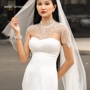 Crystal Bridal Cape, Crystals Wedding Dress Cape, crystals Bridal Cape, Luxury Wedding Cape, Luxury Bridal Bolero / "Cape 339”