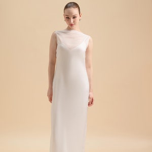 Bridal Shower Dress, Organza Bridal Dress Cover Up, Bridal Cover Up for Wedding Dress, Organza Dress Cover Up / Item Bella