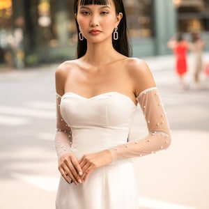 Hochzeit Ärmel anbringbar, Abnehmbare Braut Lange Ärmel, Abnehmbare Brautkleid Lange Ärmel, Abnehmbare Braut Ärmel / &quot;Ärmel 280&quot;