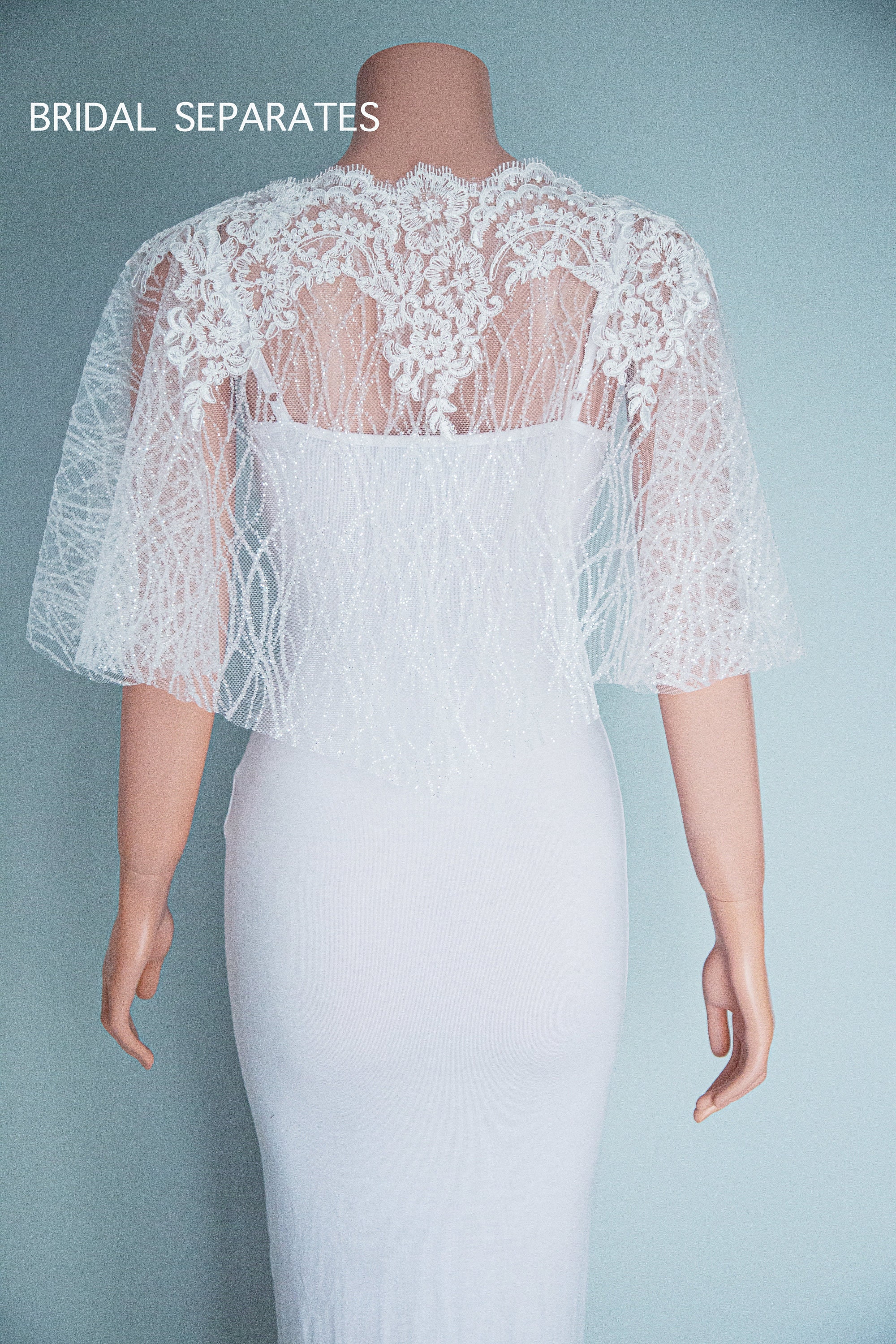 Wedding Capelet Custom Wedding Capelet Bridal Lace Cape Etsy