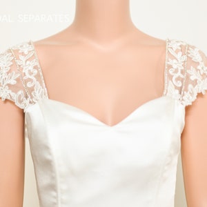 Cap sleeves to add to wedding dress cheap