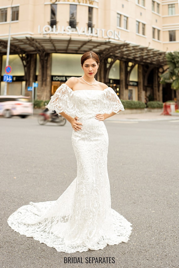 Bohemian Lace Wedding Dress, Lace Wedding Dress, Wedding Dress With Lace,  Bohemian Wedding Dress, Boho Bridal Dress With Lace / Dress 61 - Etsy