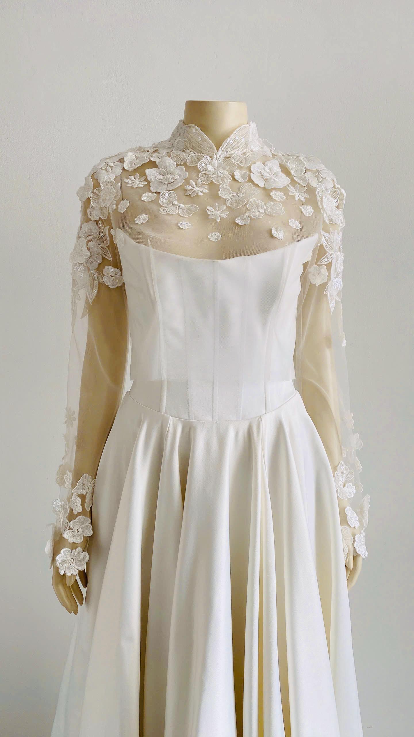 fitted satin dress Wedding Day I with Cowl Neckline Open Back – UME London dress wedding boho lace dress Wedding dresses for older Size:34x28 Slim