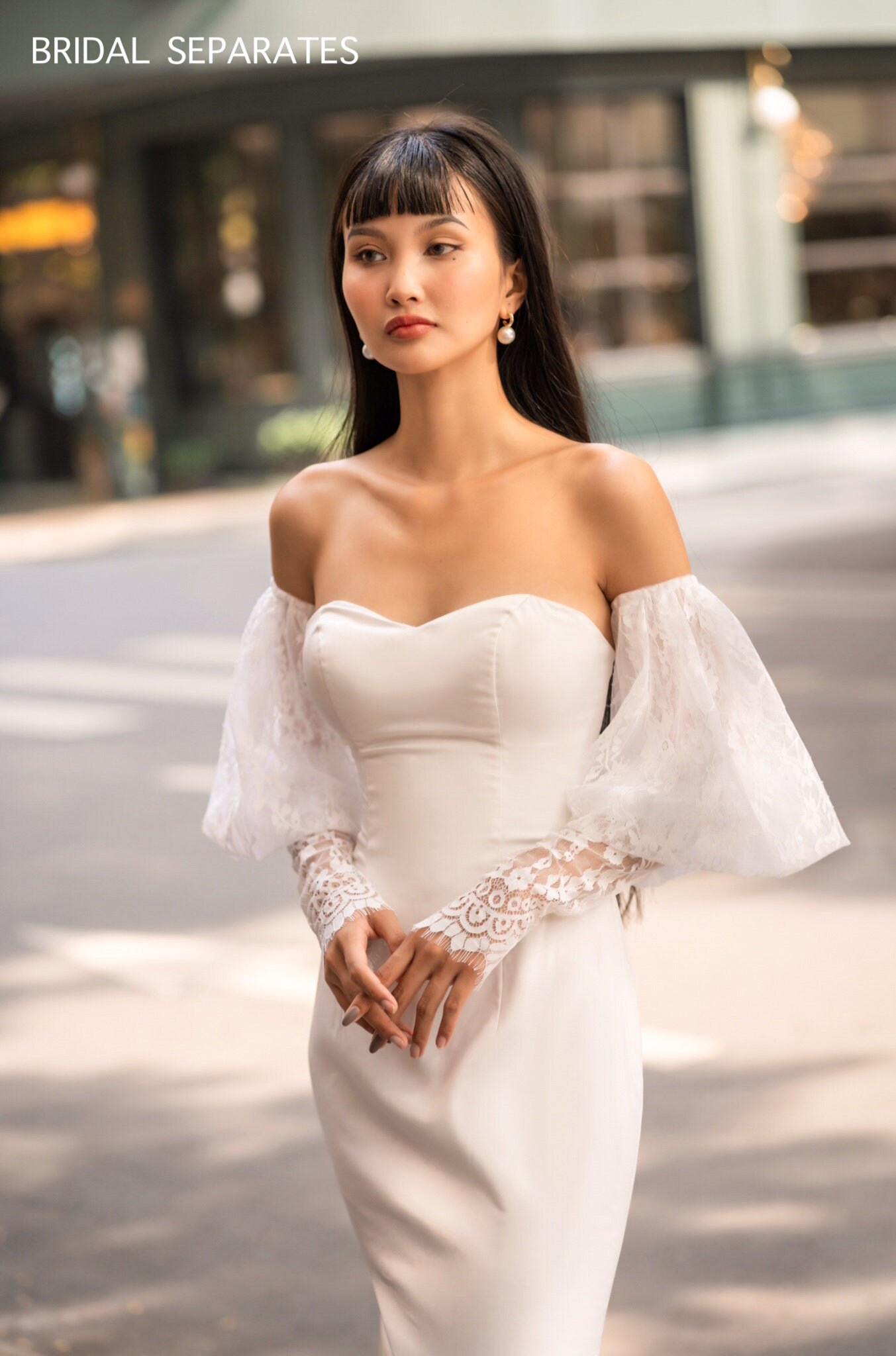 Detachable Bridal Long Sleeves, Bicep Wedding Sleeves, Detachable ...