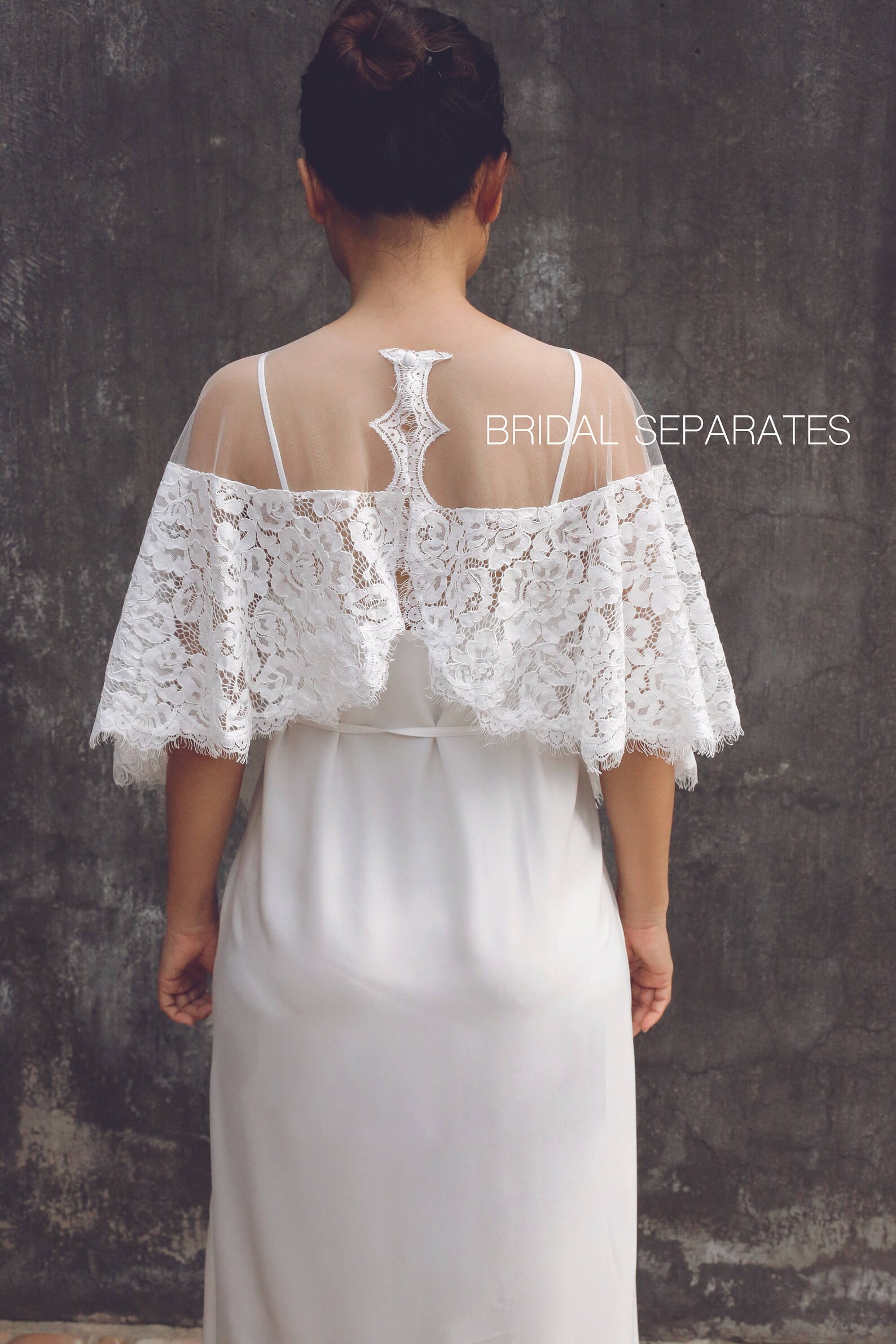 Lace Wedding Dress Cover Up Embellished Bridal Dress Cover Etsy