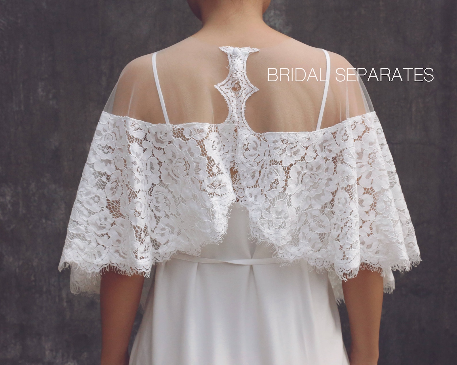 Lace Wedding Dress Cover Up Embellished Bridal Dress Cover Etsy