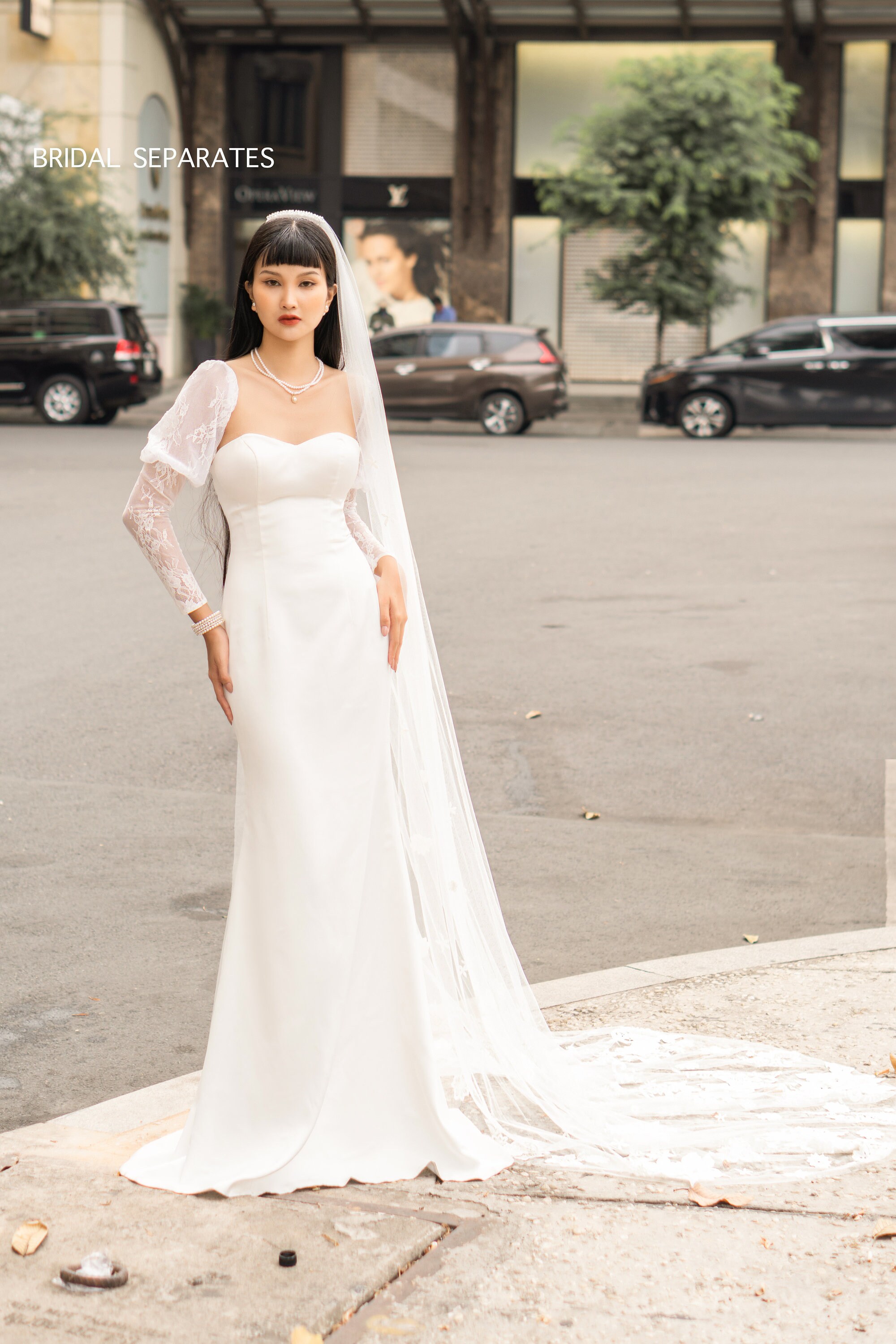 Detachable Long Sleeves Wedding Dress Lace Detachable Bridal Etsy