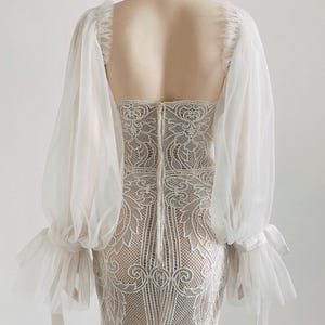 Wedding Dress Sleeves Detachable, Long Sleeves Detachable Bridal, Add On Bridal Sleeves, Custom Wedding Sleeves, Custom Sleeves / code 281 image 9