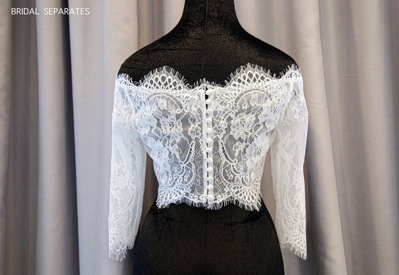 Wedding Dress Topper Lace, Bridal Dress Topper, Lace Wedding Top, Lace ...