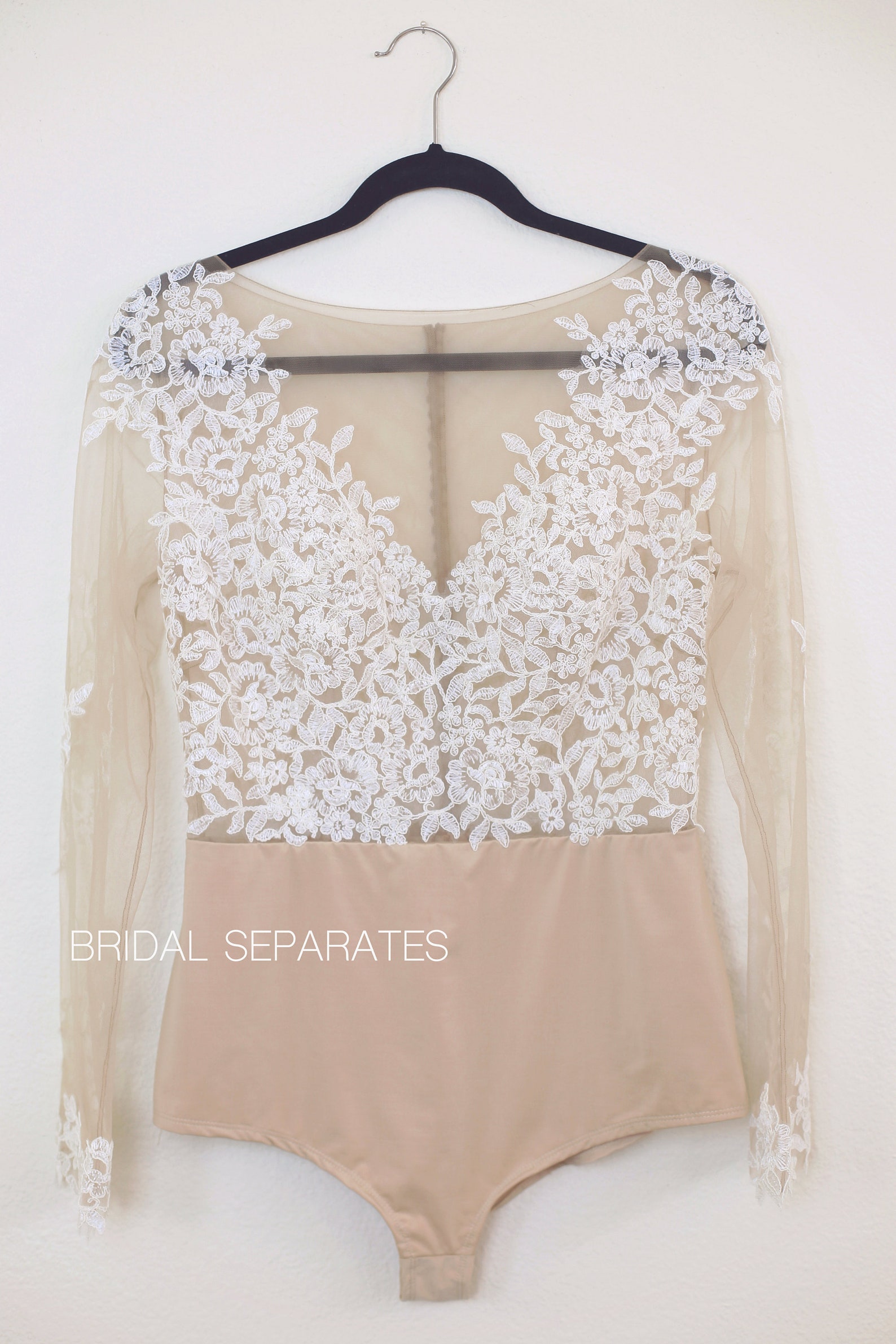 Lace Bridal Bodysuit Long Sleeve Bridal Bodysuit Wedding Etsy