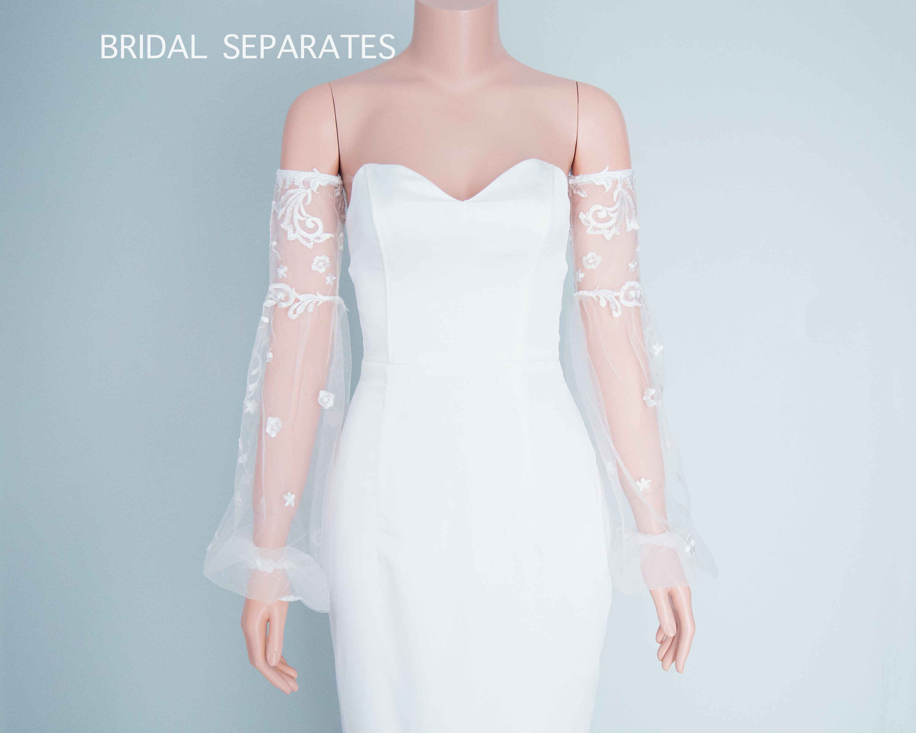 Wedding Dress Sleeves Detachable Bicep Wedding Sleeves Etsy